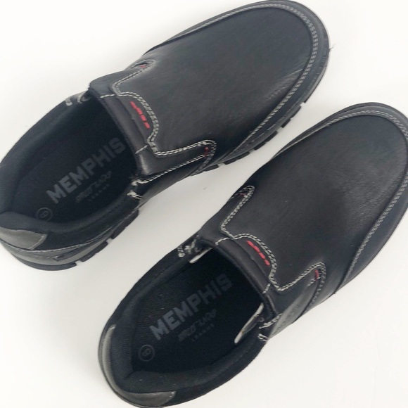 Memphis One Men’s Casual Slip-on Shoes Black Sz 9 - Picture 5 of 7